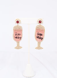 Rosie Days Embellished Glass Earring PINK