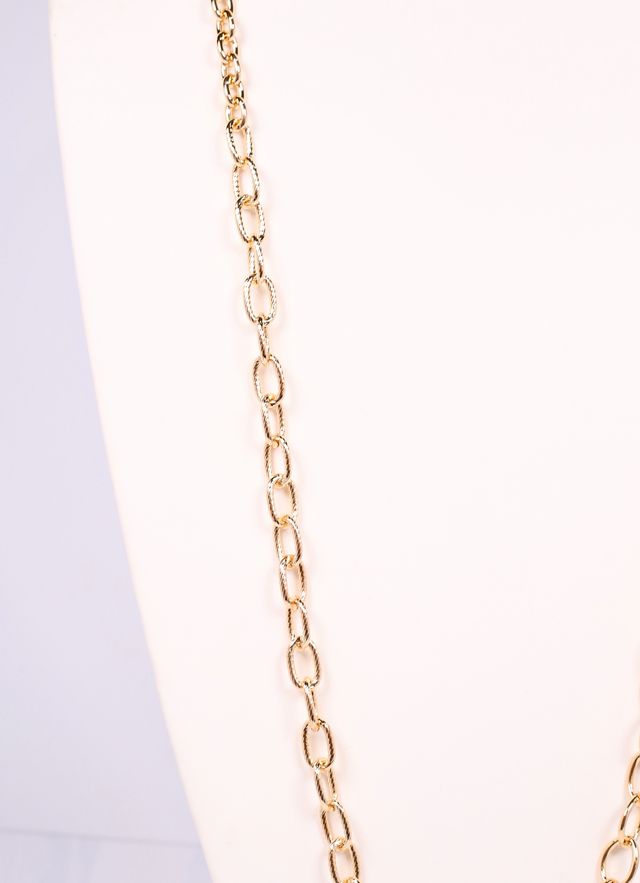 Hines Long Link Necklace GOLD