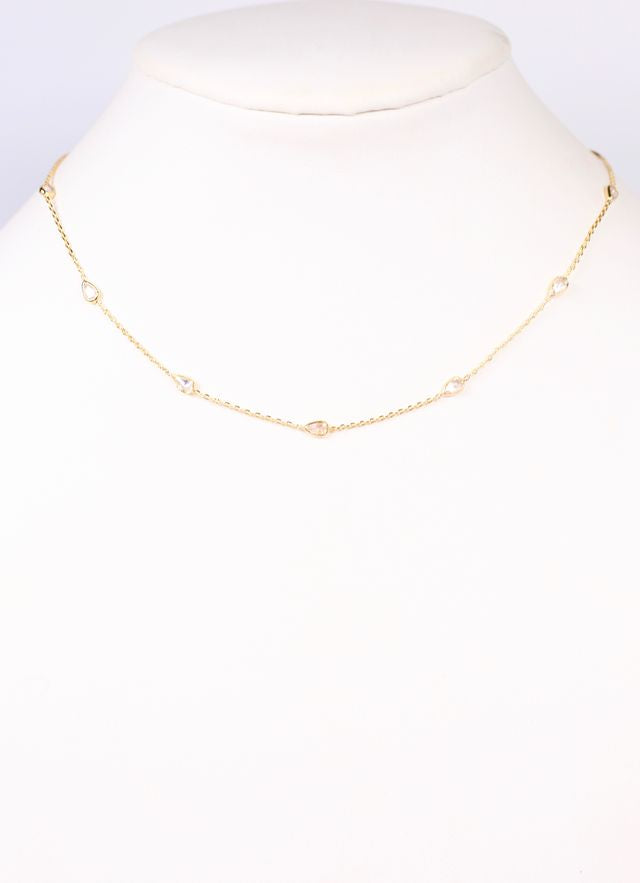 Mantega CZ Necklace GOLD