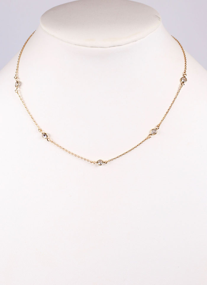 Erica CZ Necklace GOLD