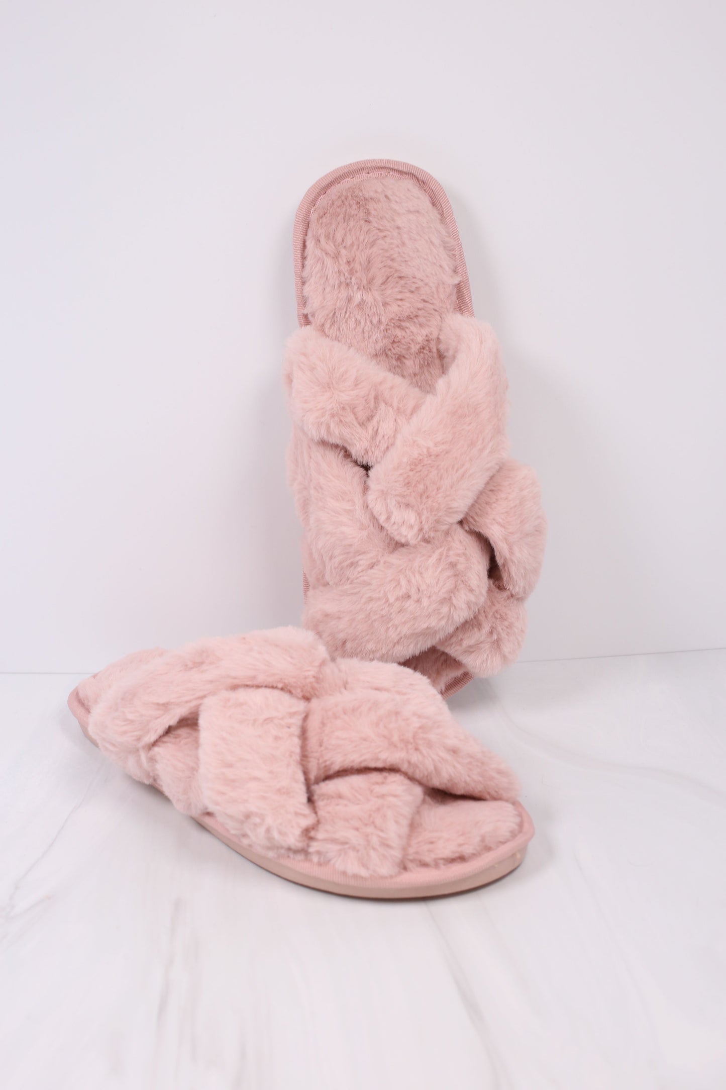 Sofie Open Slippers (6 Pack) BLUSH