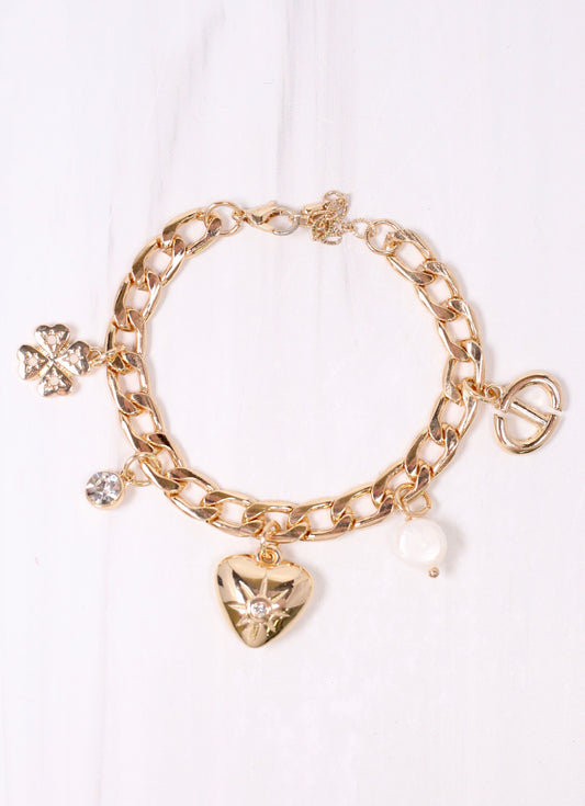 Costello Charm Bracelet GOLD