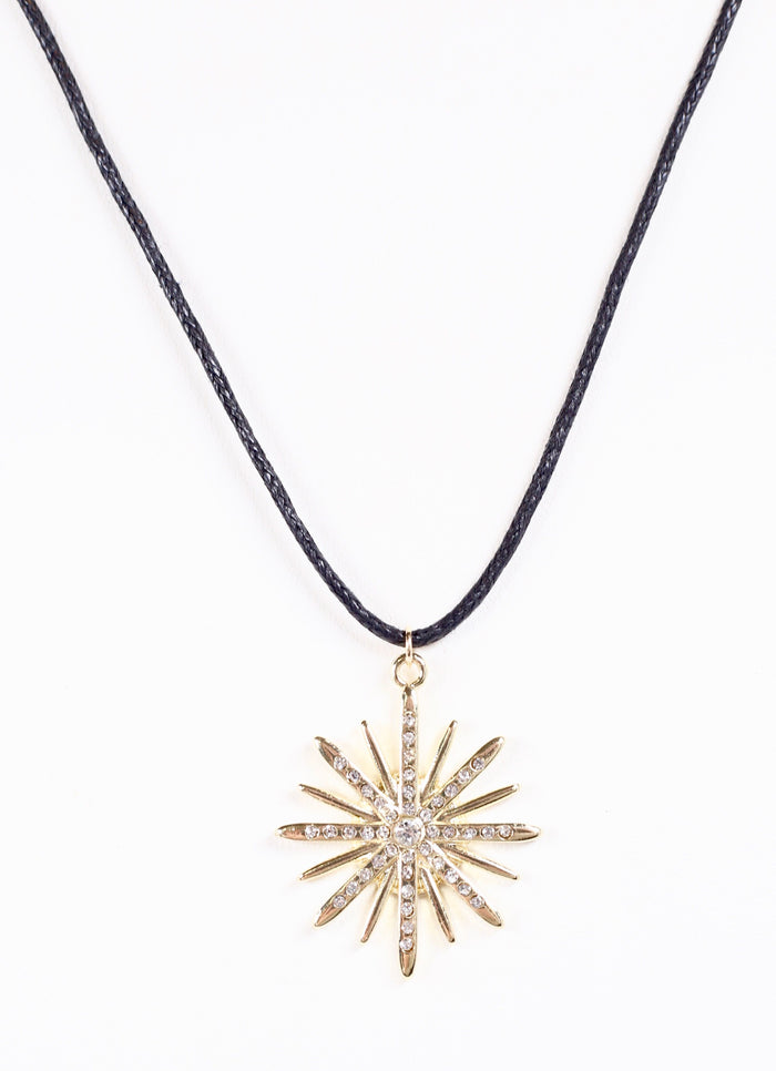 Odette Cord Necklace with Pendent GOLD