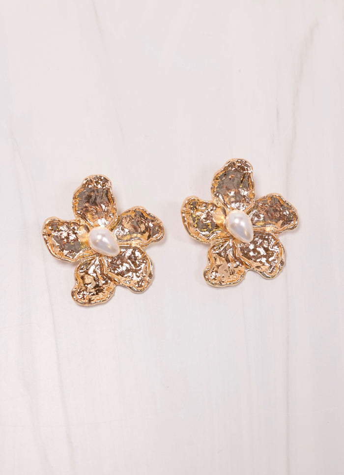 MacElroy Flower Earring SHINY GOLD