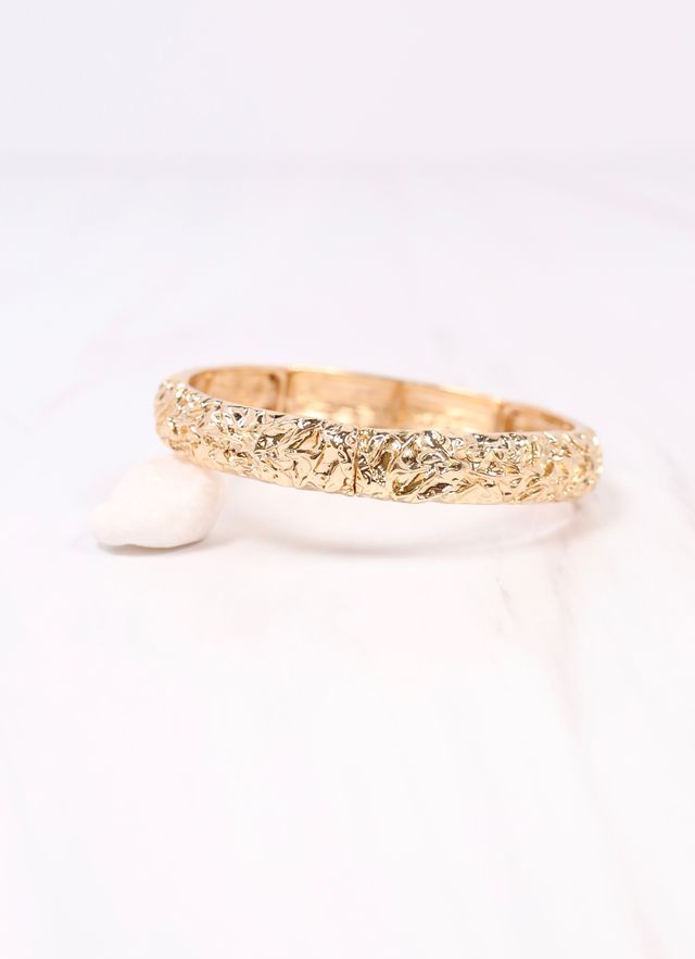 Norrington Textured Stretch Bracelet GOLD