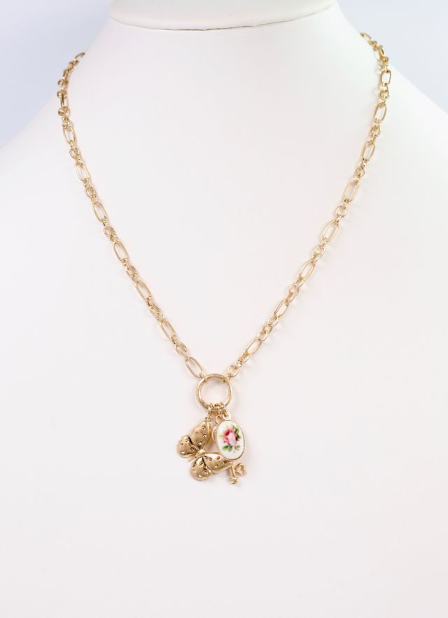 Wendy Charm Necklace GOLD