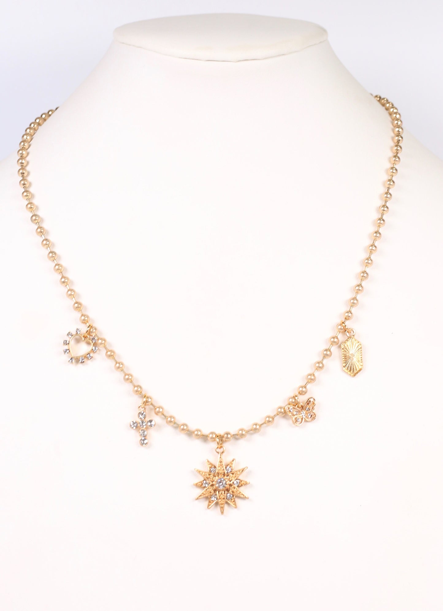 Peterman Charm Necklace GOLD