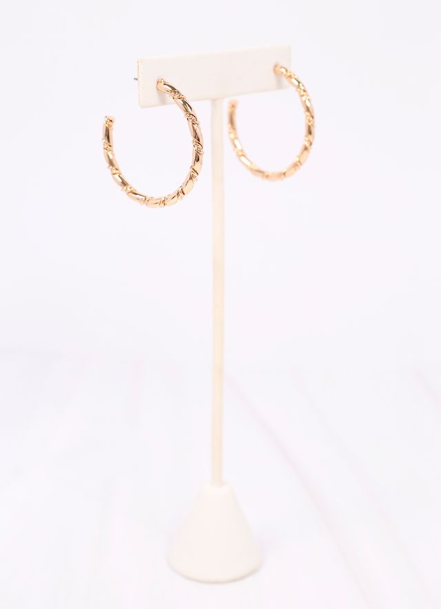 Mette Twisted Hoop Earring GOLD