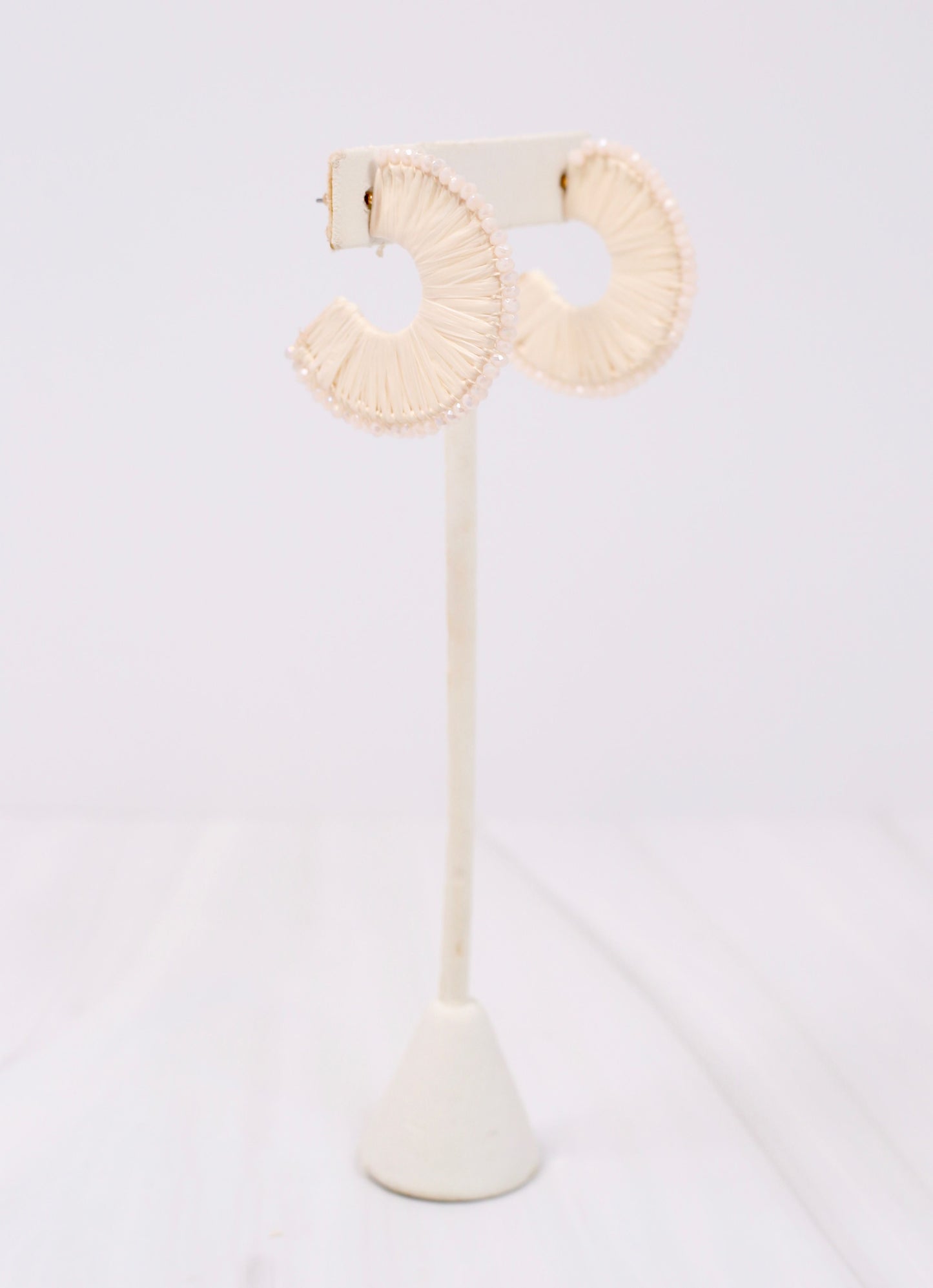 Lakeshore Wrapped Hoop Earring Ivory