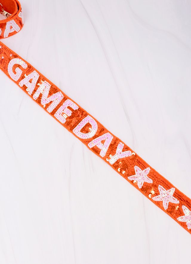 Game Day Star Sequin Strap ORANGE