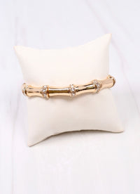 Erwin Stretch Bracelet with CZs GOLD