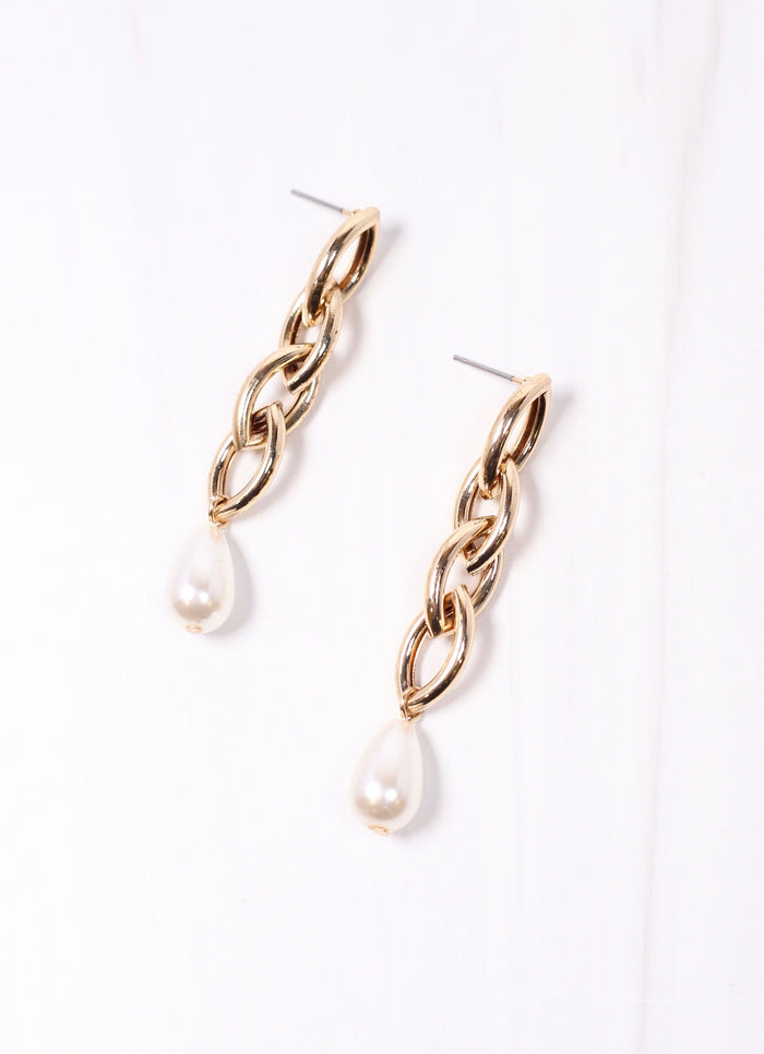 Irina Link and Pearl Earring GOLD