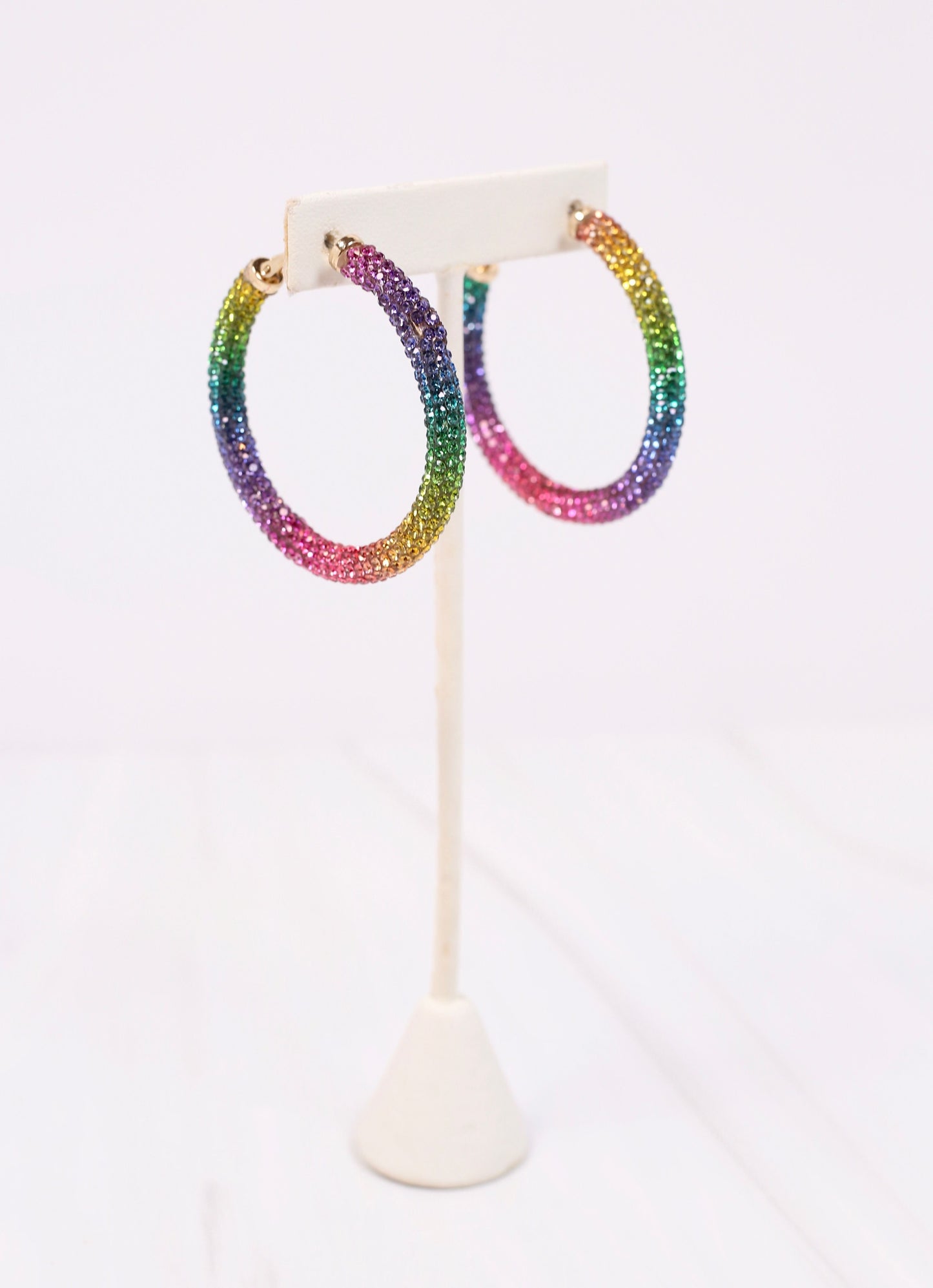 Rossellini Pave Hoop Earring MULTI