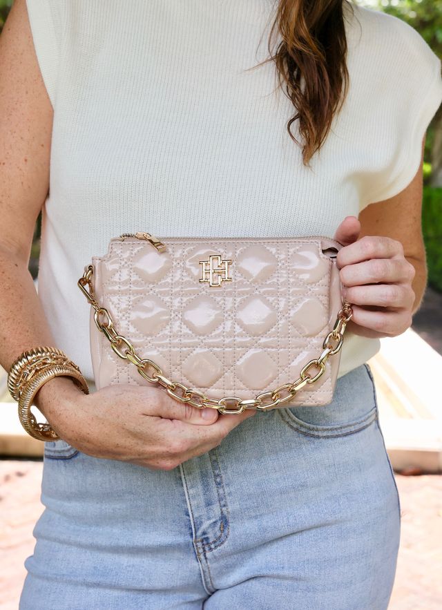 Jace Crossbody Nude Patent LQ