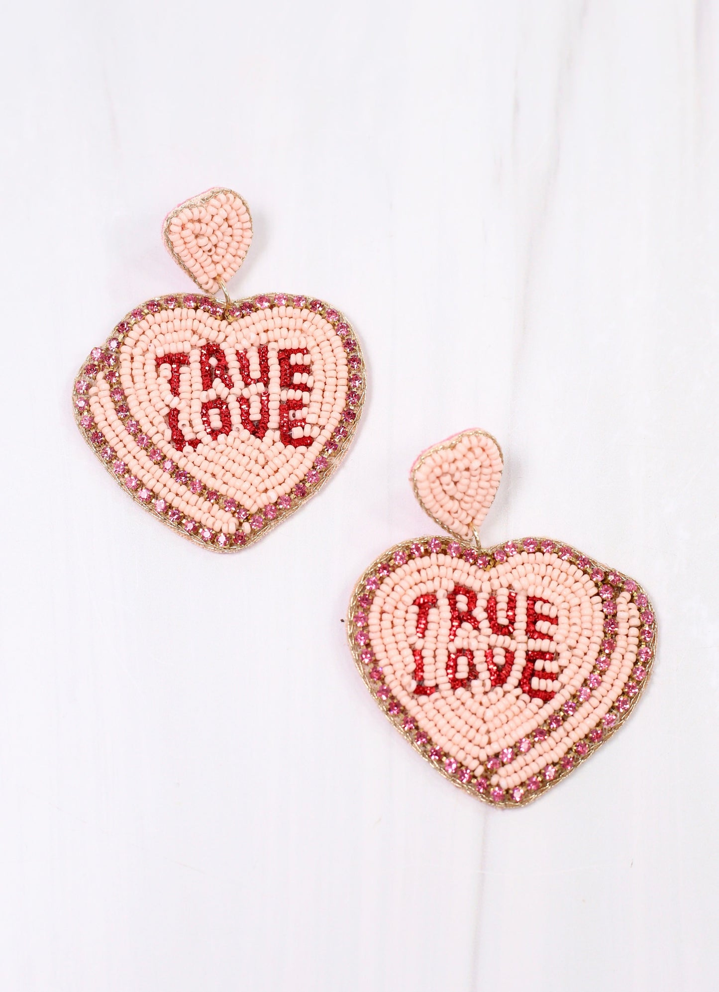 Tell Me About It Heart Earring PINK