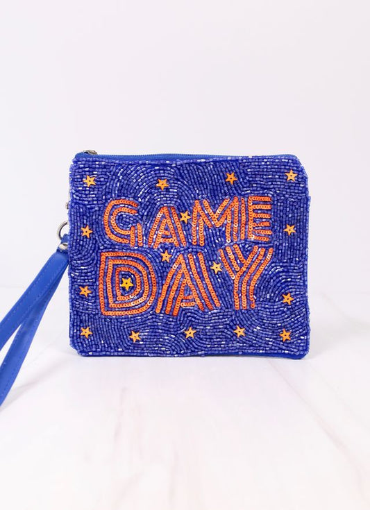 Game Day Star Wristlet BLUE ORANGE