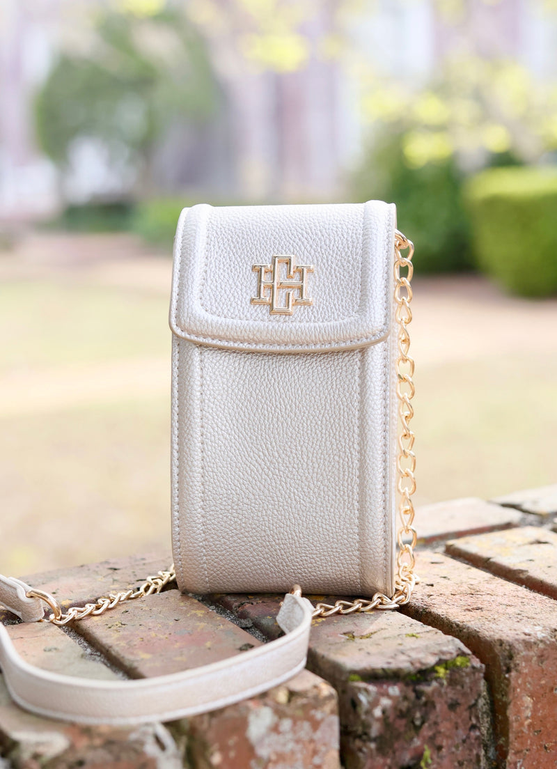 Paige Cell Phone Crossbody PEARL