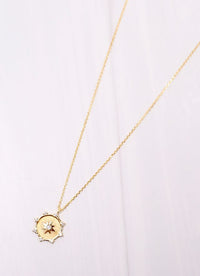 Lena CZ Charm Necklace GOLD