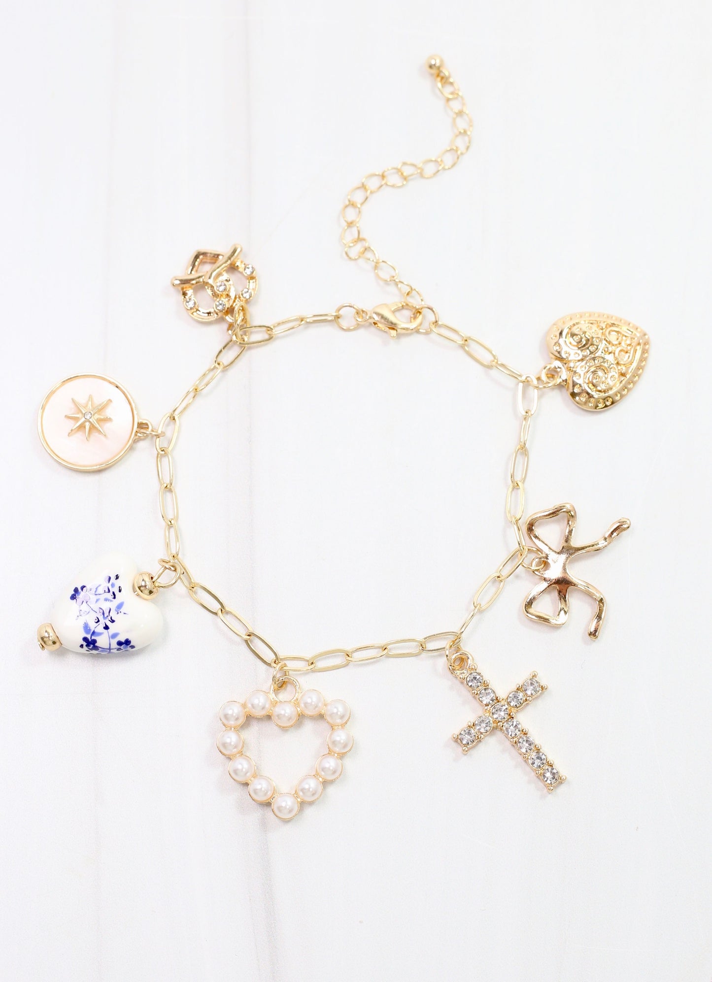 Goldbery Charm Bracelet Gold