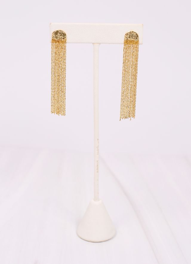 Bridget Fringe Earring Gold