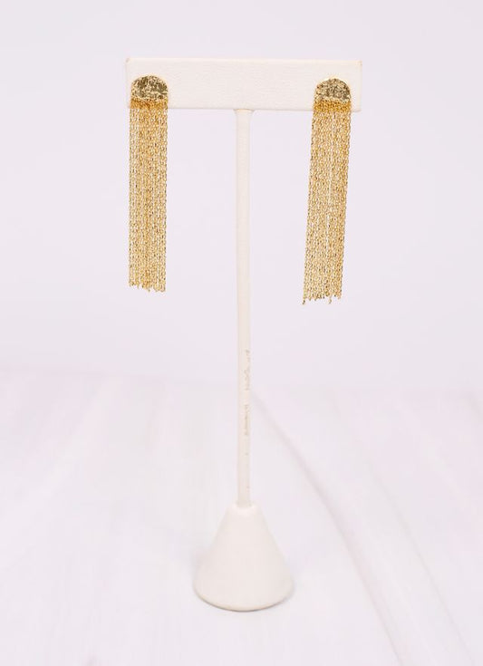 Bridget Fringe Earring GOLD