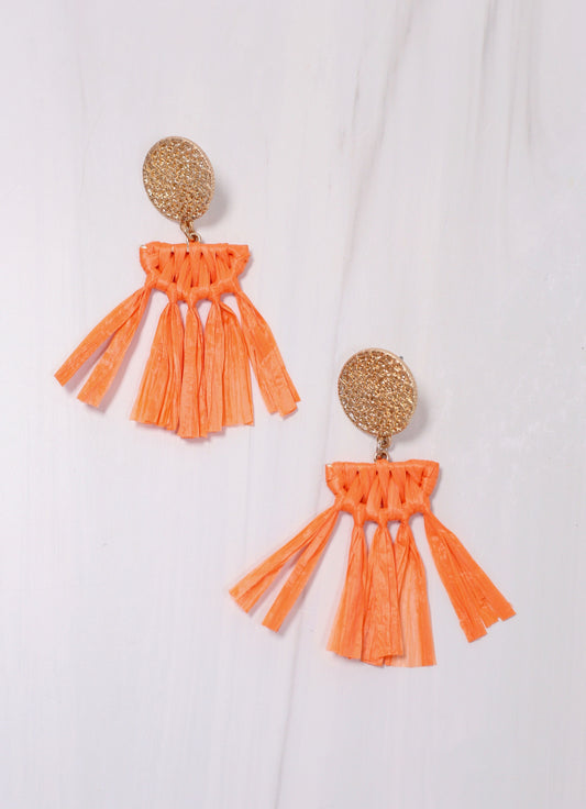 Sherbrooke Wrapped Drop Earring ORANGE