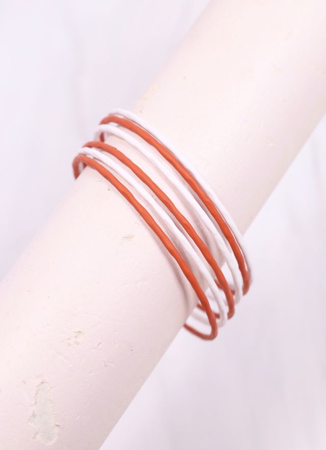 Autry Bangle Set Burnt Orange