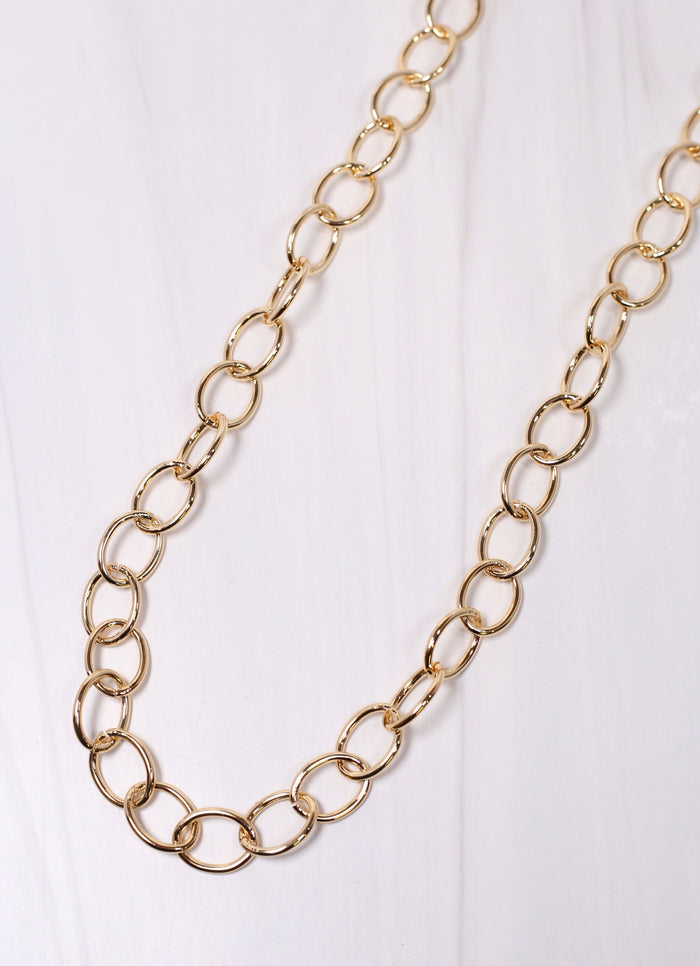 Connell Long Link Necklace GOLD