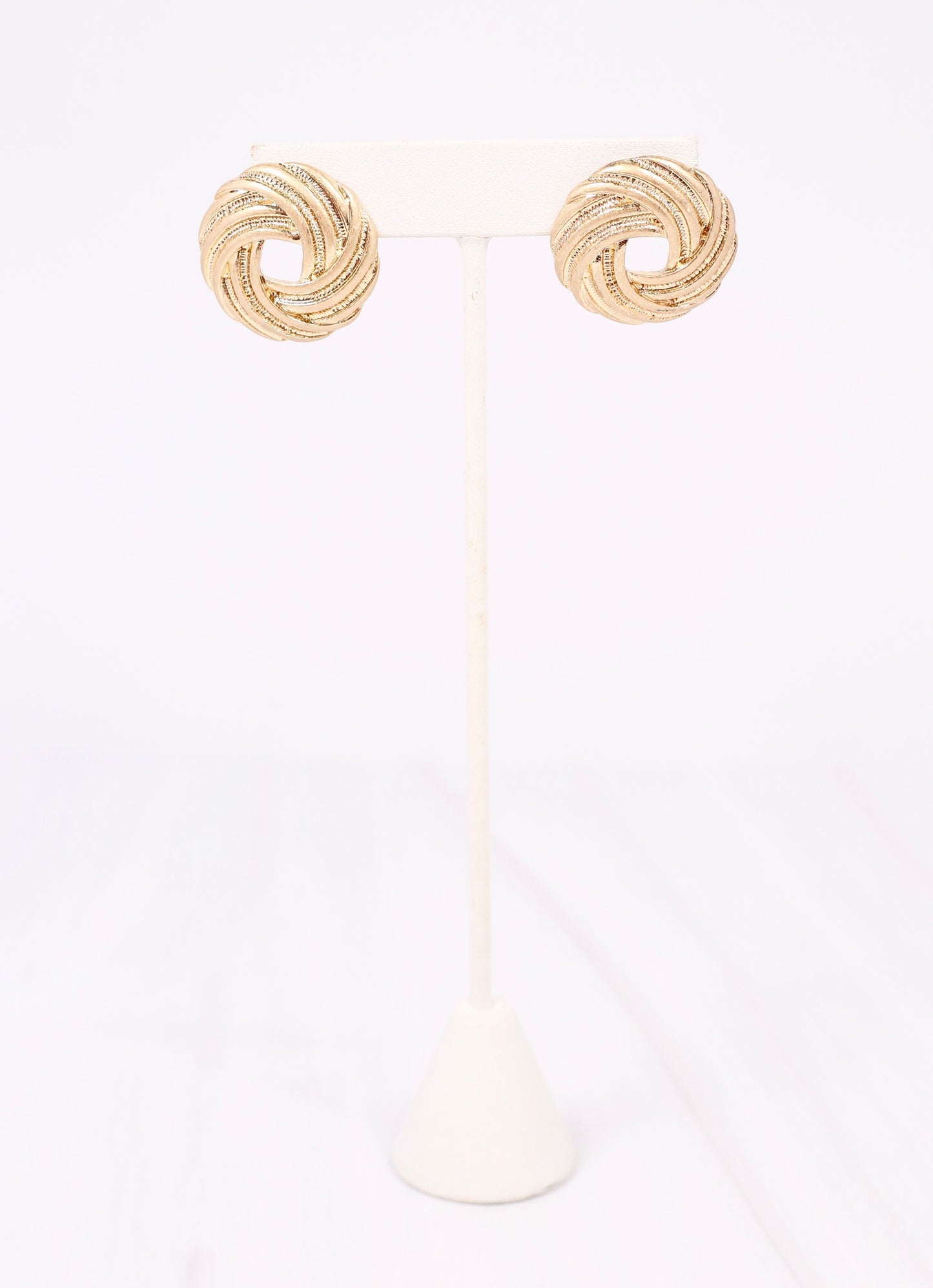 Eileen Knot Stud Earring GOLD