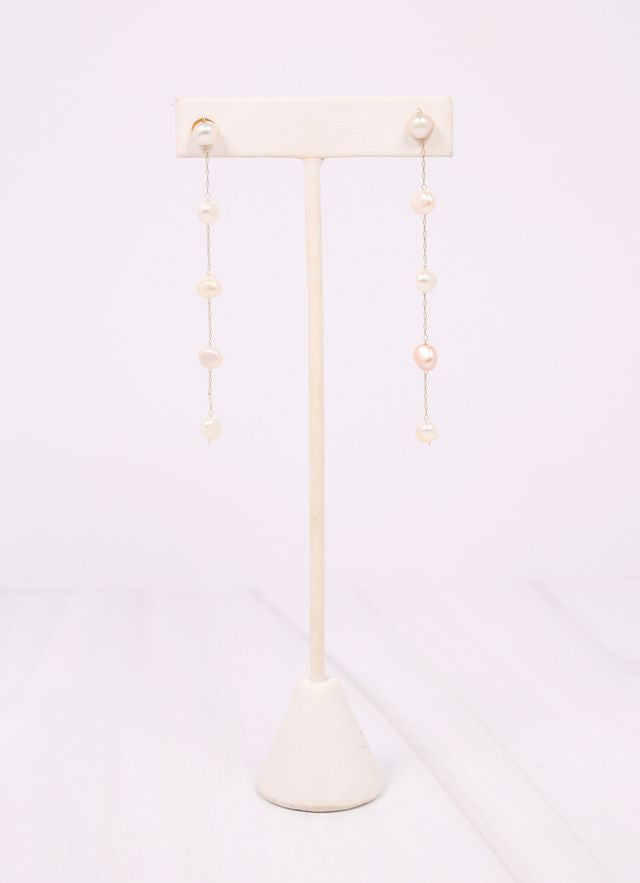 Tierney Pearl Drop Earring CREAM