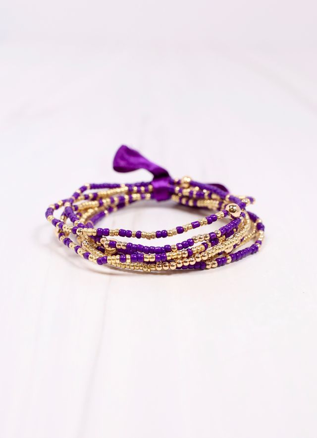 Karnes Bracelet Set PURPLE GOLD