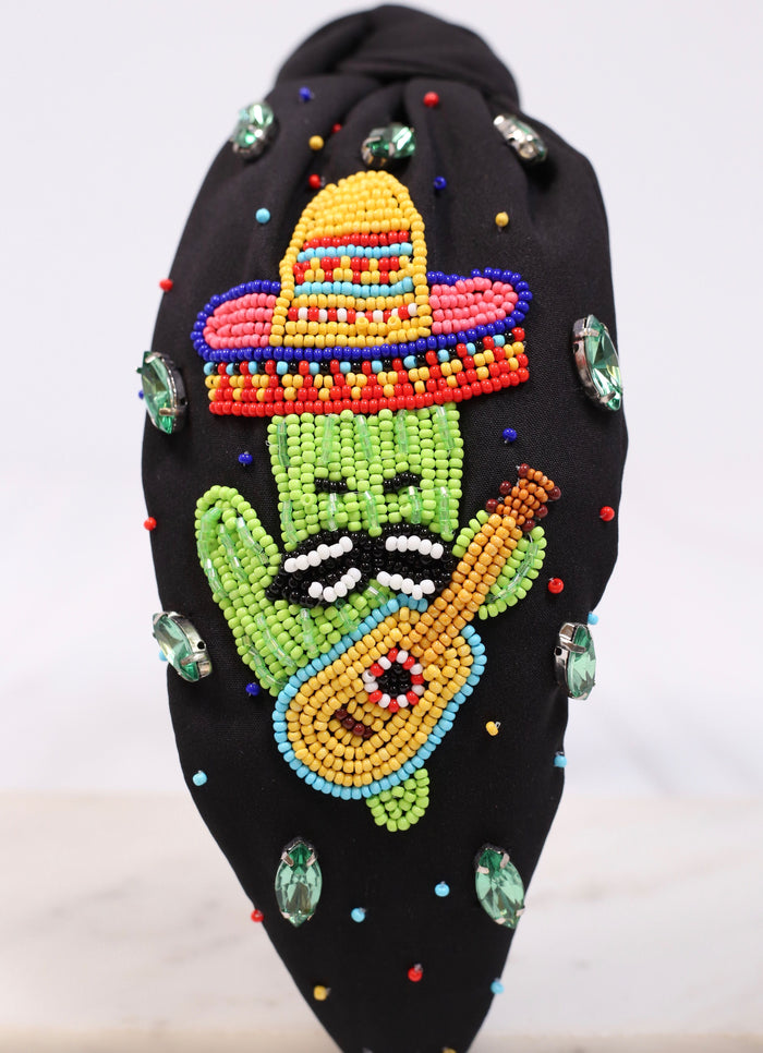 Cactus Fiesta Headband BLACK