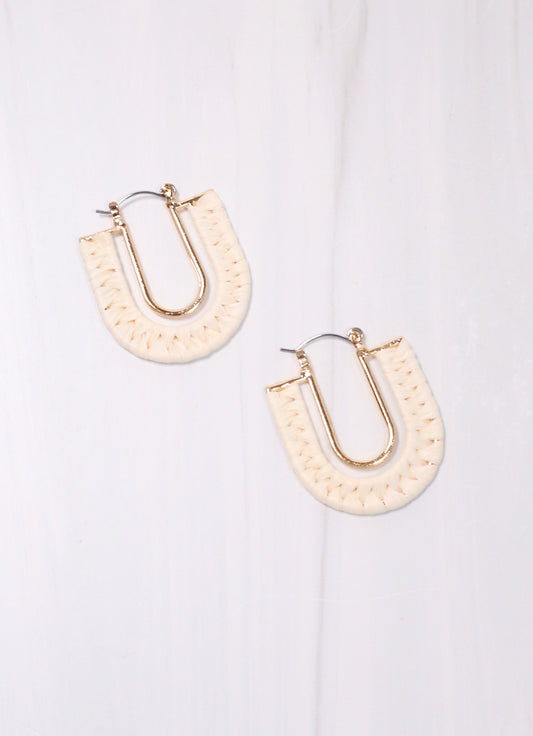 Roxbury Wrapped Drop Earring Ivory