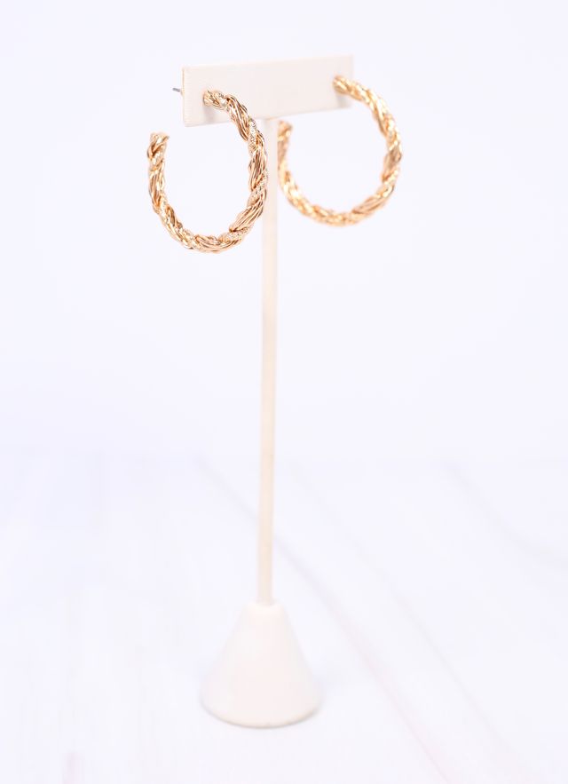 Tomley Twisted Hoop Earring GOLD