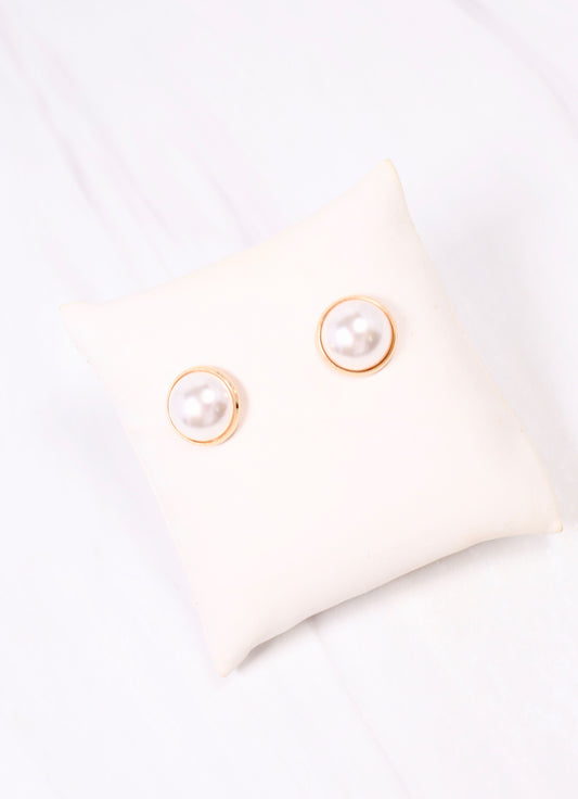 Amell Pearl Stud Earring GOLD