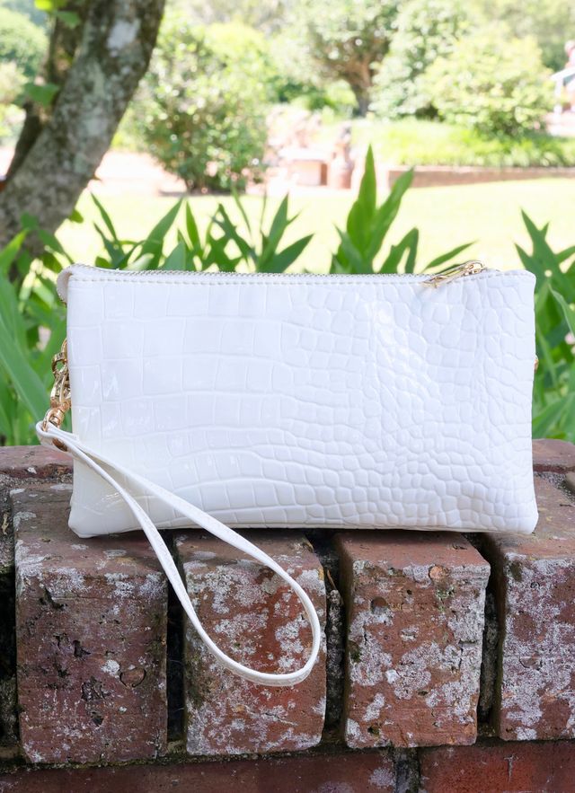 Liz Custom Collection Crossbody Bag Ivory Patent