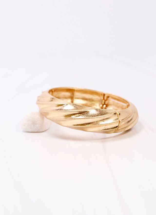 Patil Wavy Metal Bracelet GOLD