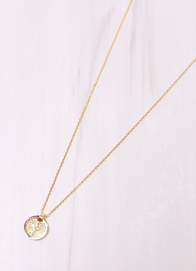 Jussila Cross Charm Necklace GOLD