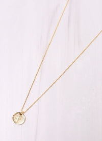 Jussila Cross Charm Necklace GOLD