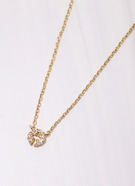 Lyllie CZ Cross Necklace GOLD