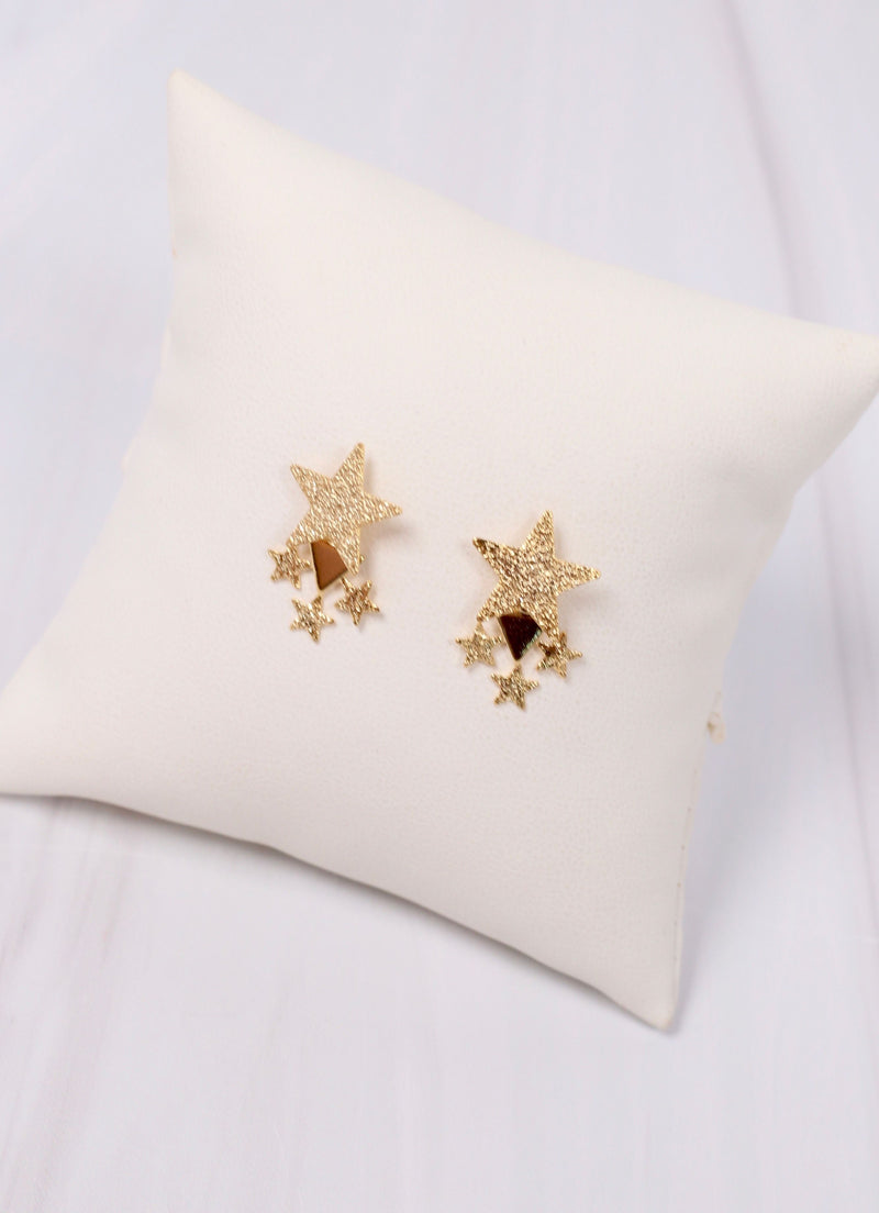 Khloe Star Cluster Post Earring GOLD