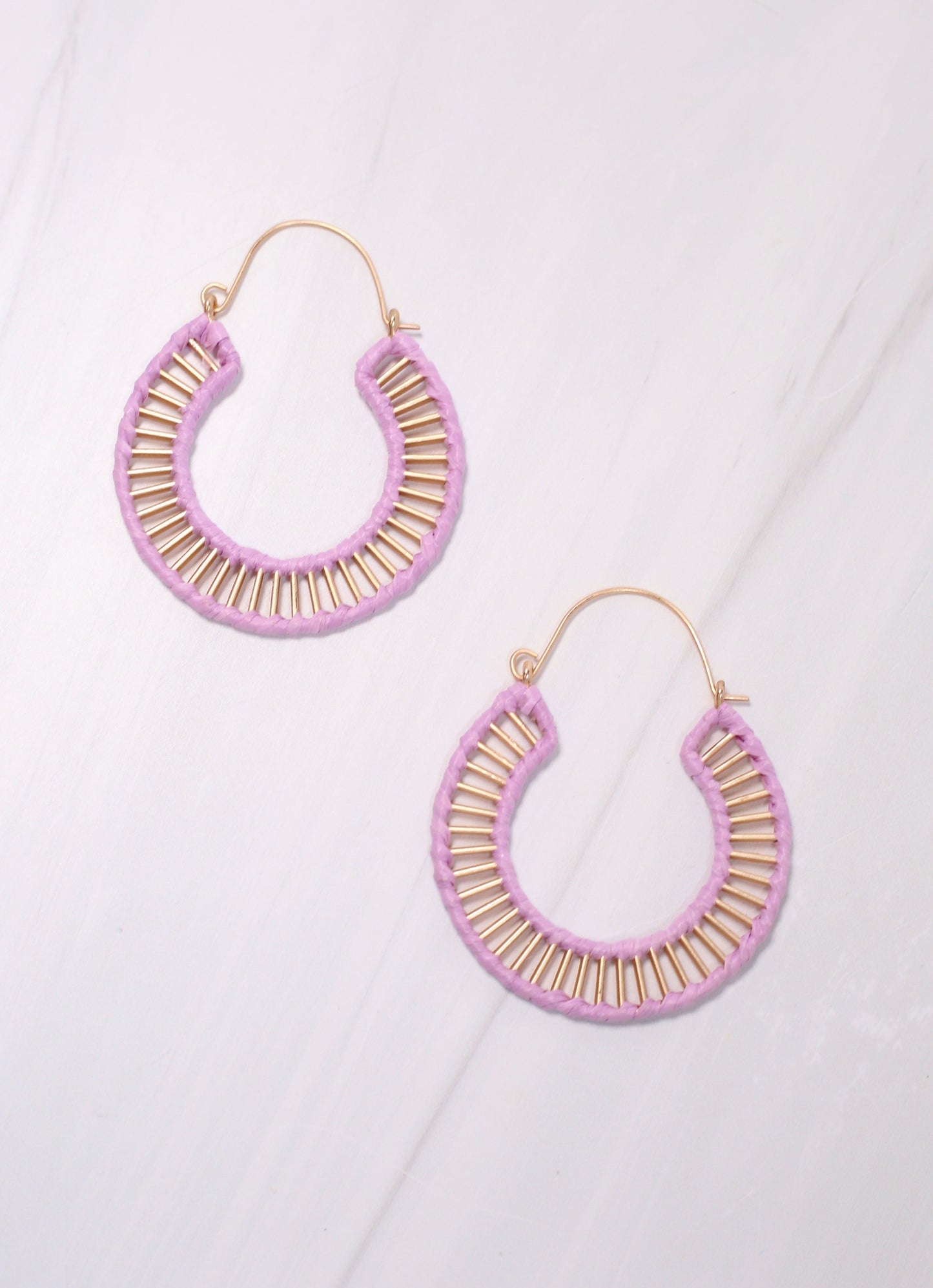 Shelburne Cutout Hoop Earring LAVENDER