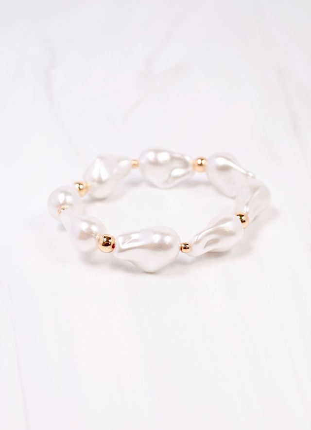 Jerald Pearl Bracelet CREAM