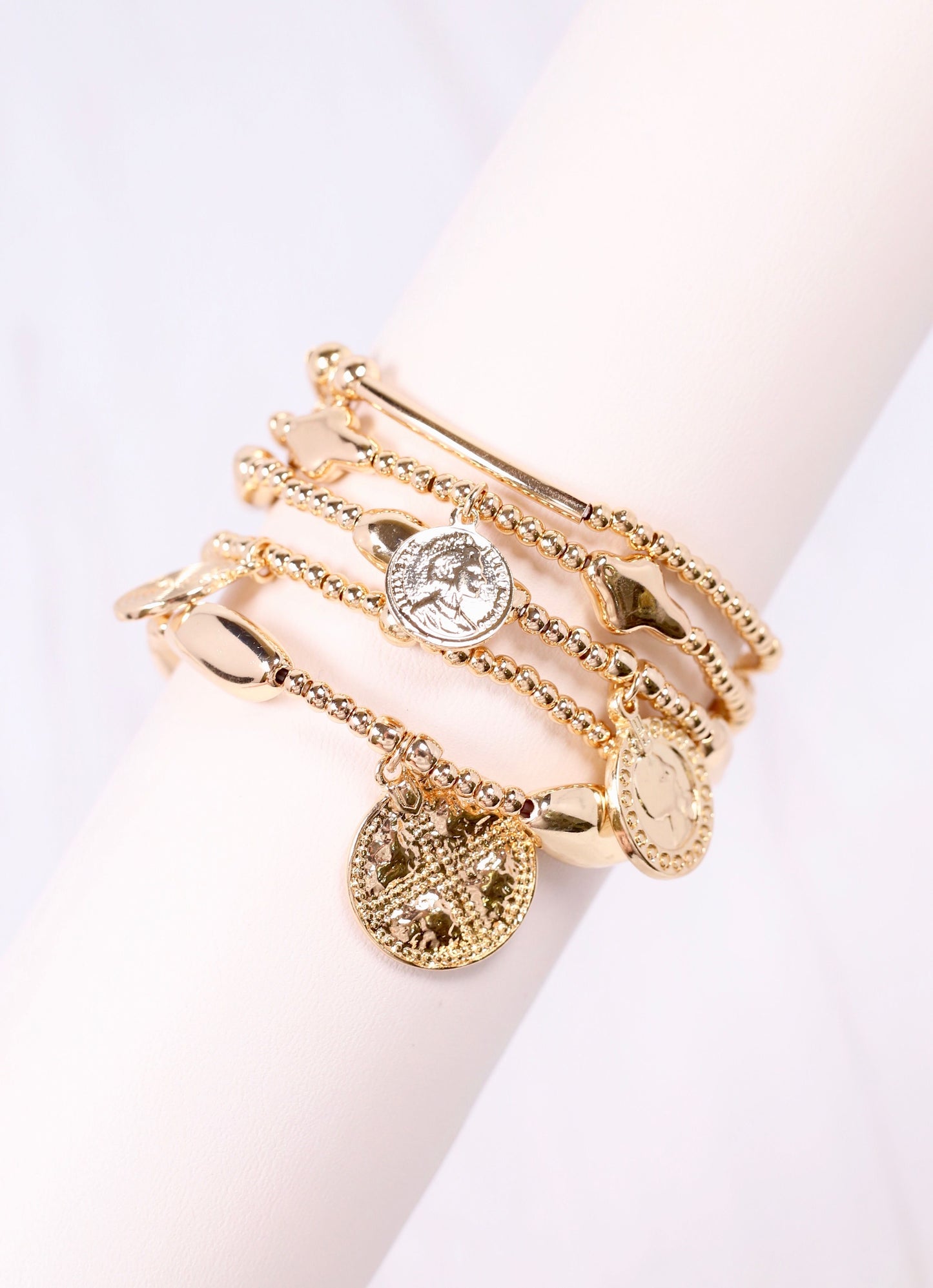 Chrissy Charm Bracelet Set GOLD