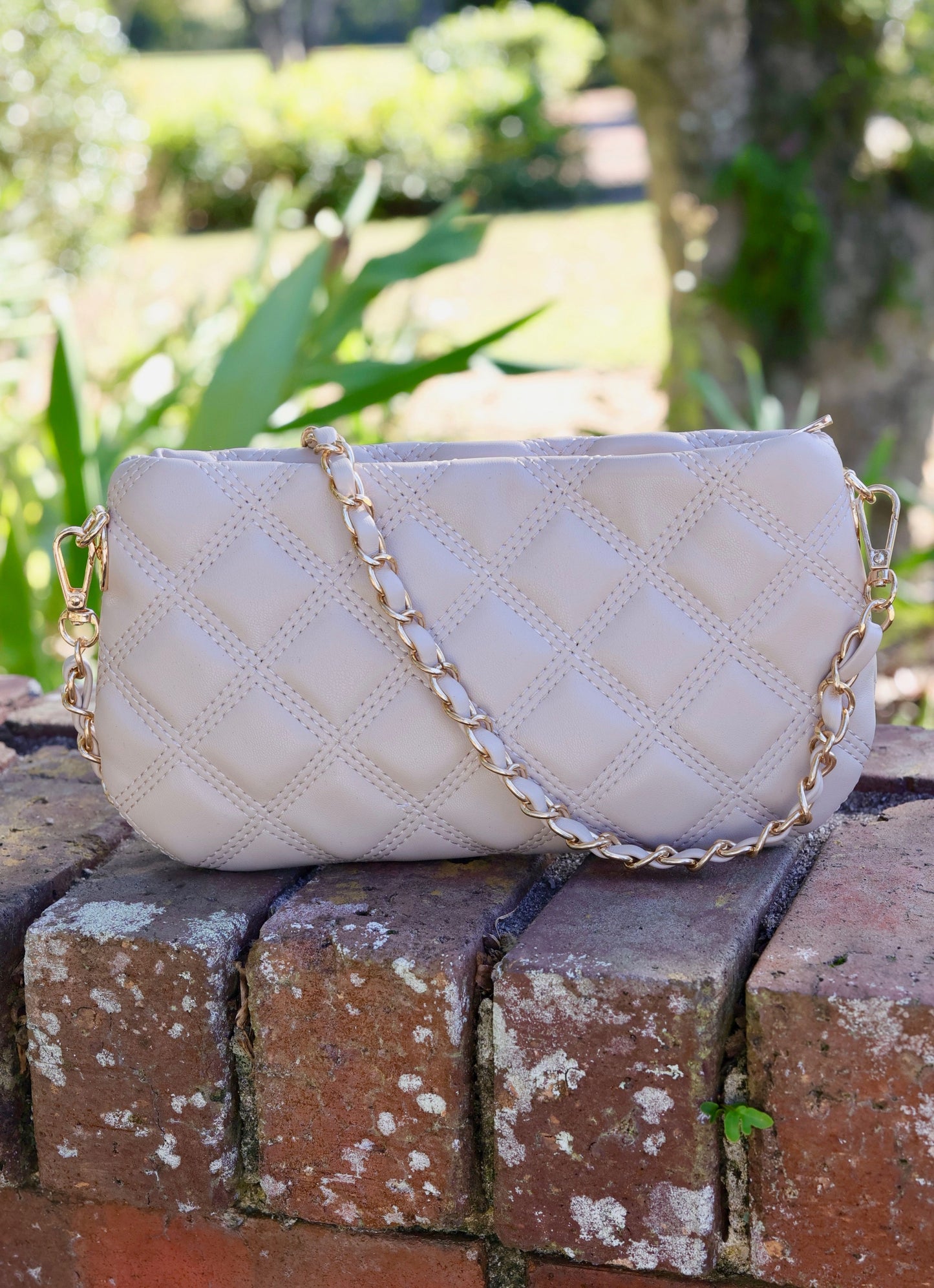 Livi Crossbody NUDE QUILTED DQ