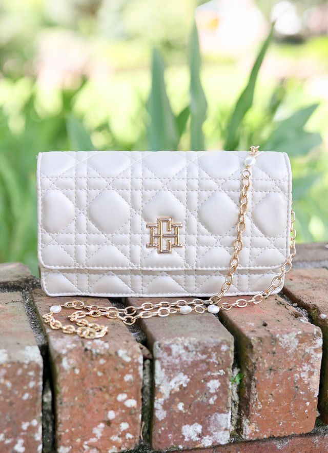 Brynleigh Clutch Crossbody Pearl Quilted LQ