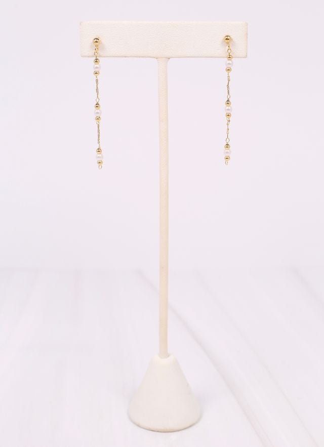 Lampert Pearl Drop Earring GOLD