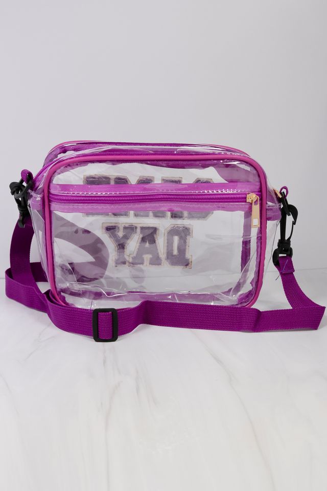 Game Day Clear Crossbody PURPLE