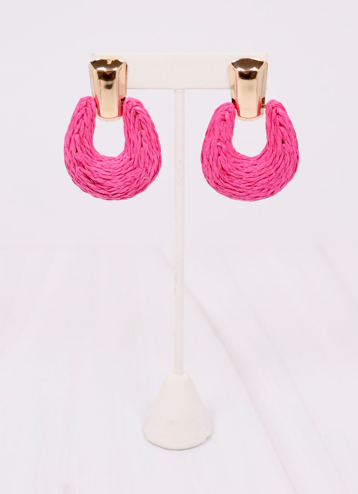 Brierwood Wrapped Drop Earring HOT PINK