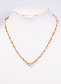 Caballo Necklace with CZ GOLD